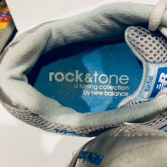 NEW BALANCE 1442 ROCK & TONE WALKING SHOES WOMENS 11B SILVER & BLUE SPEED WALKER - Picture 7 of 9
